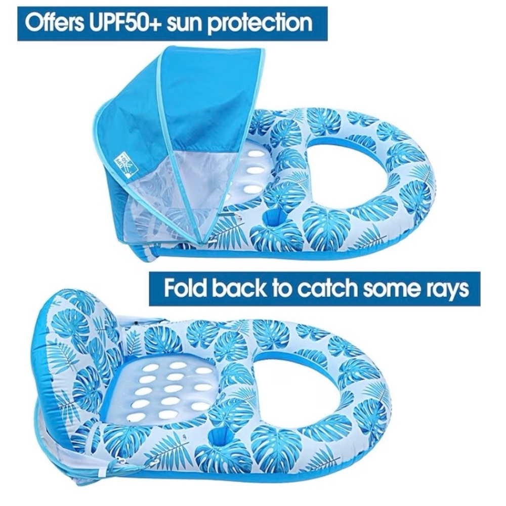 X-Large Inflatable Pool Lounge Float with pump - Picture 4 of 5